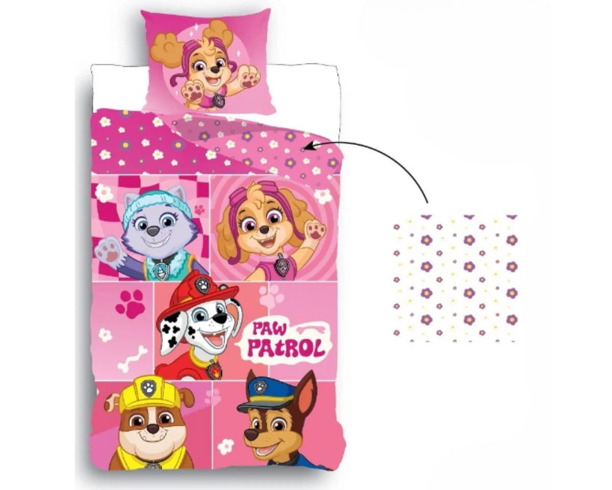 Paw Patrol Kinderbettwäsche Bettbezug 135x200cm Set