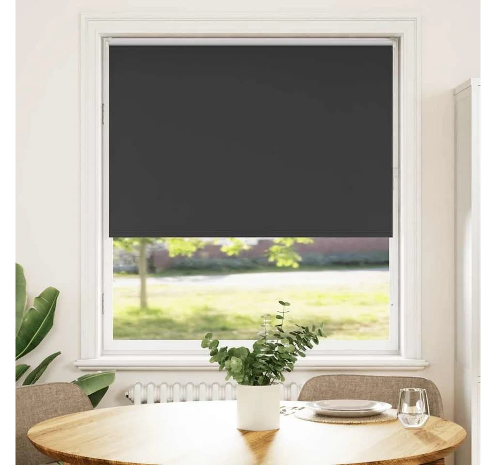 Verdunkelungsrollo Schwarz 105x130 cm