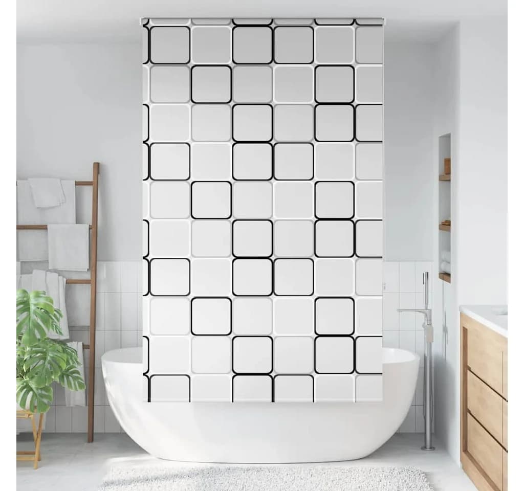 VIDAXL Duschrollo 140x240 cm Stoffbreite 136 cm