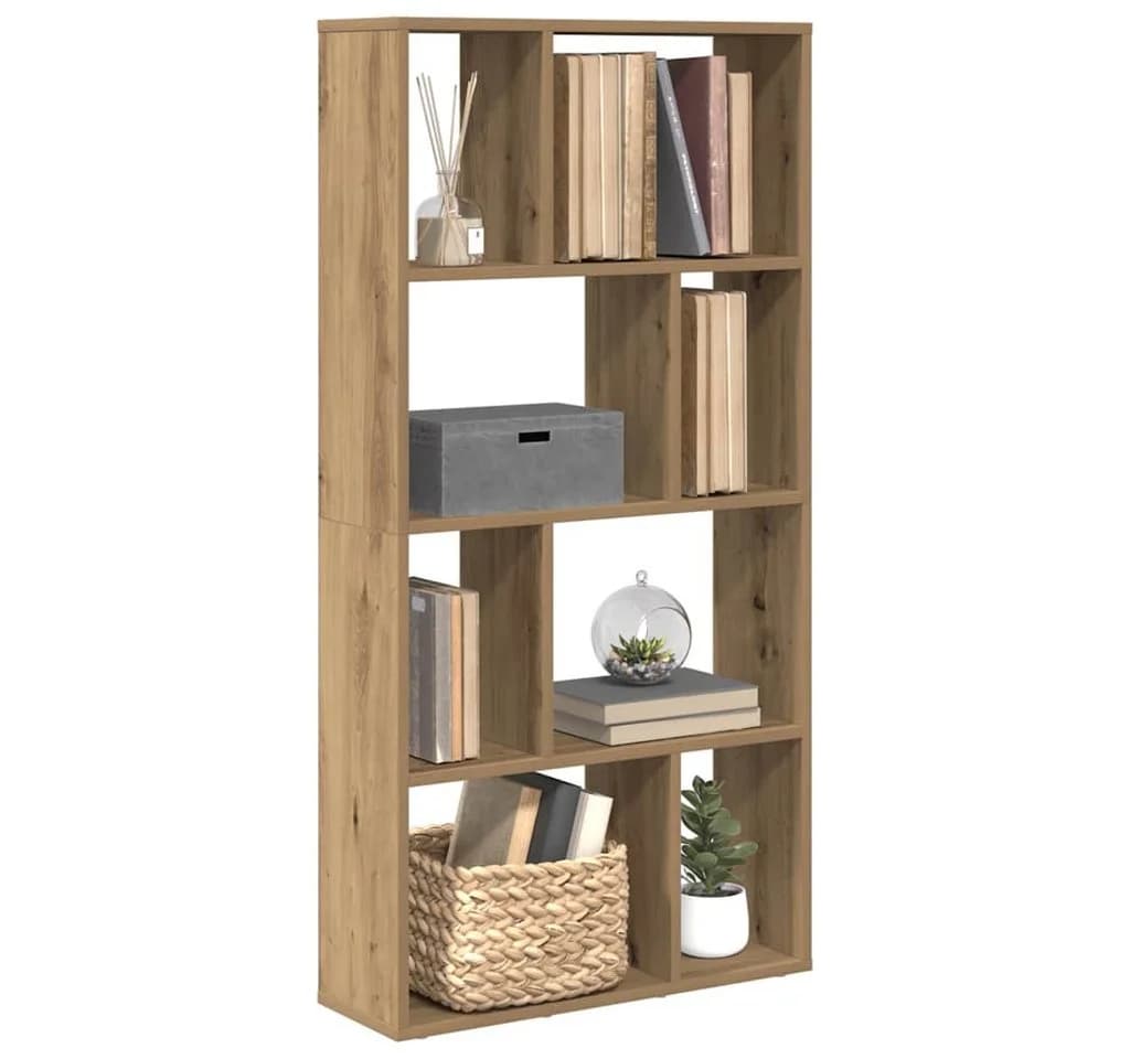 vidaXL Bücherregal Artisan-Eiche Modernes Design