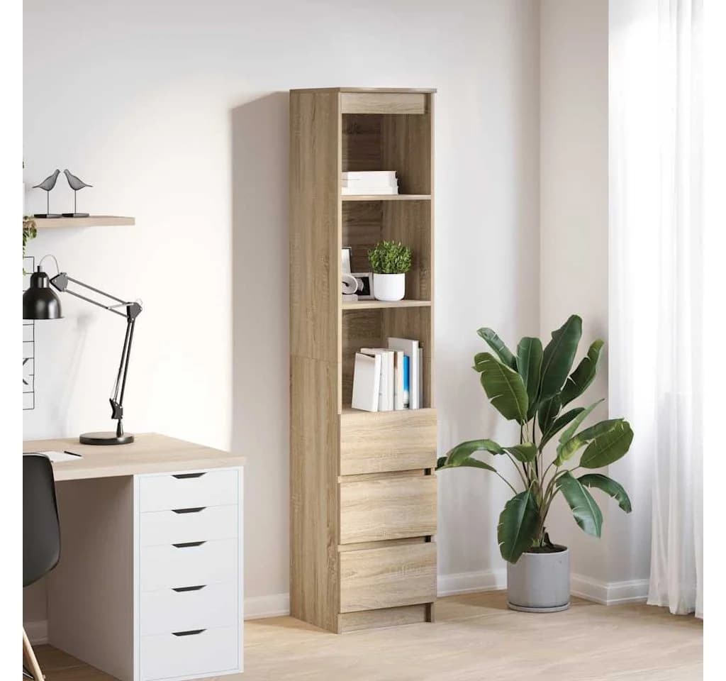 vidaXL Highboard Sonoma-Eiche Holzwerkstoff