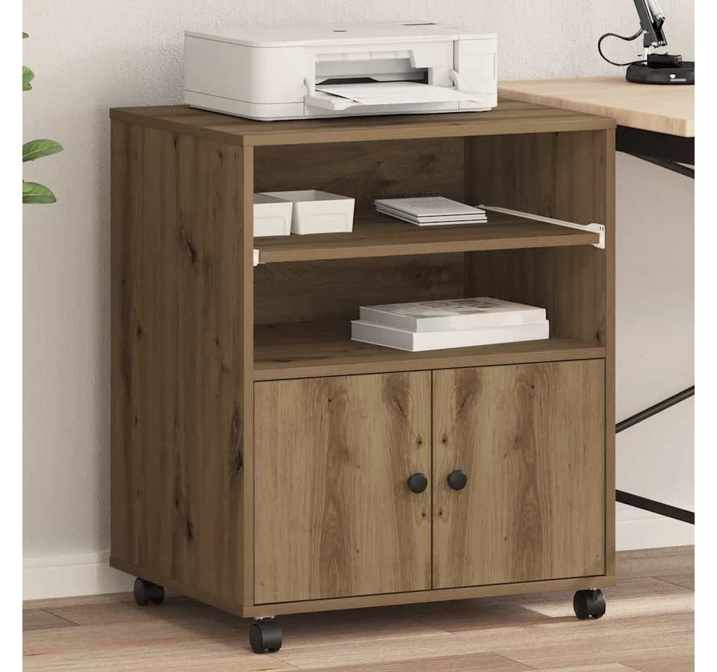 vidaXL Druckerständer Artisan-Eiche Modern Holzwerkstoff