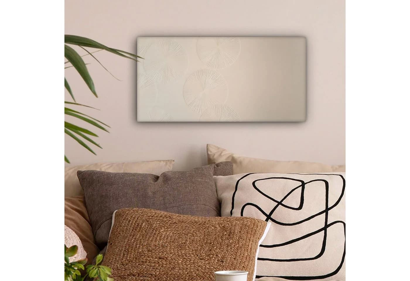 OneMillionCanvasses Leinwandbild Japandi Beige Modern