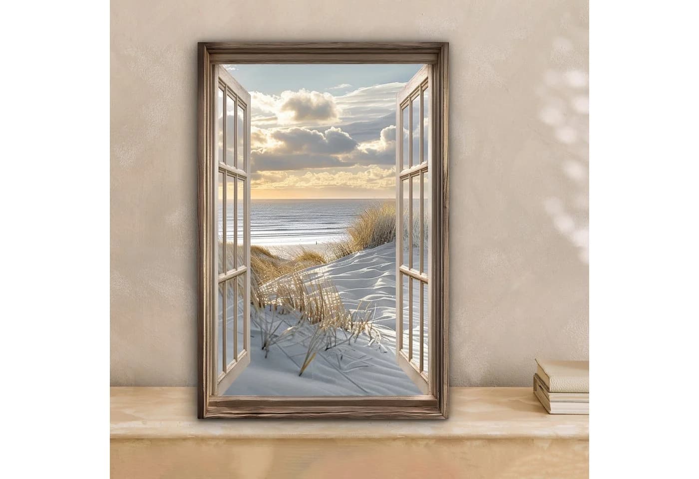 OneMillionCanvasses® Leinwandbild Strand - Dünen - Meer Fotodruck