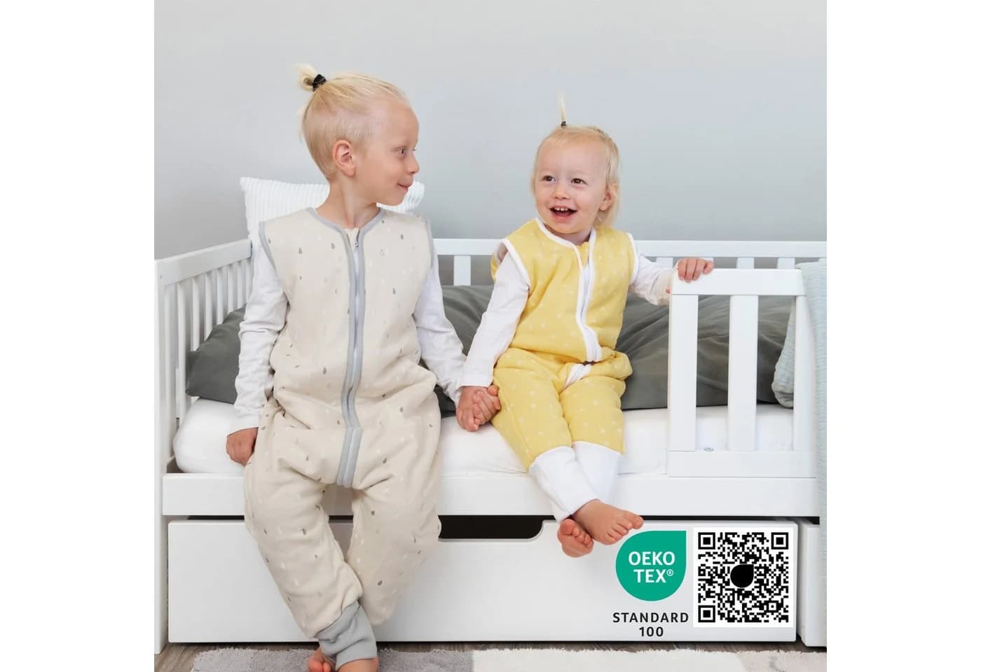 Ehrenkind Babyschlafsack Sommer 1 TOG Bio-Baumwolle mit Füßen
