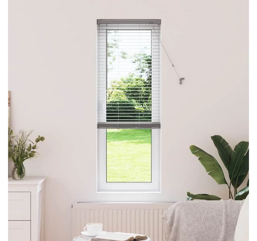 vidaXL Venezianische Jalousien Silber Aluminium
