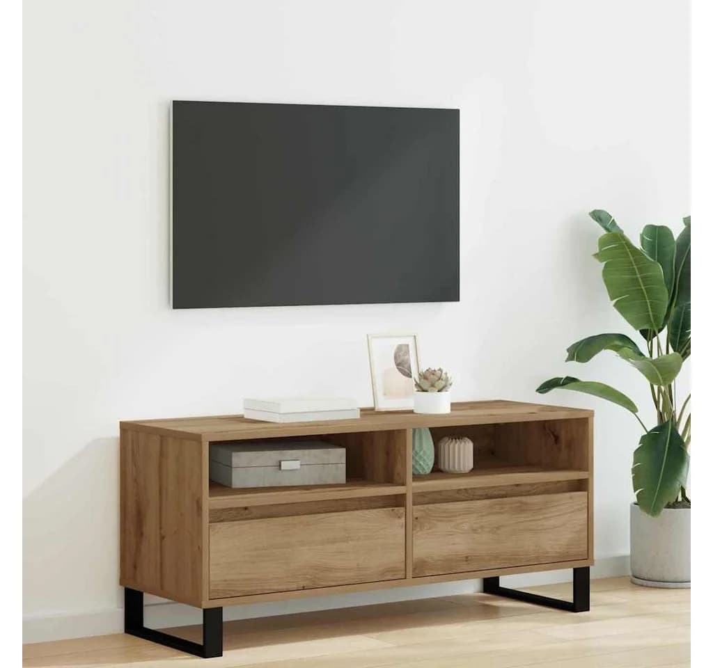 vidaXL TV-Schrank Artisan-Eiche 100 x 34,5 x 44,5 cm