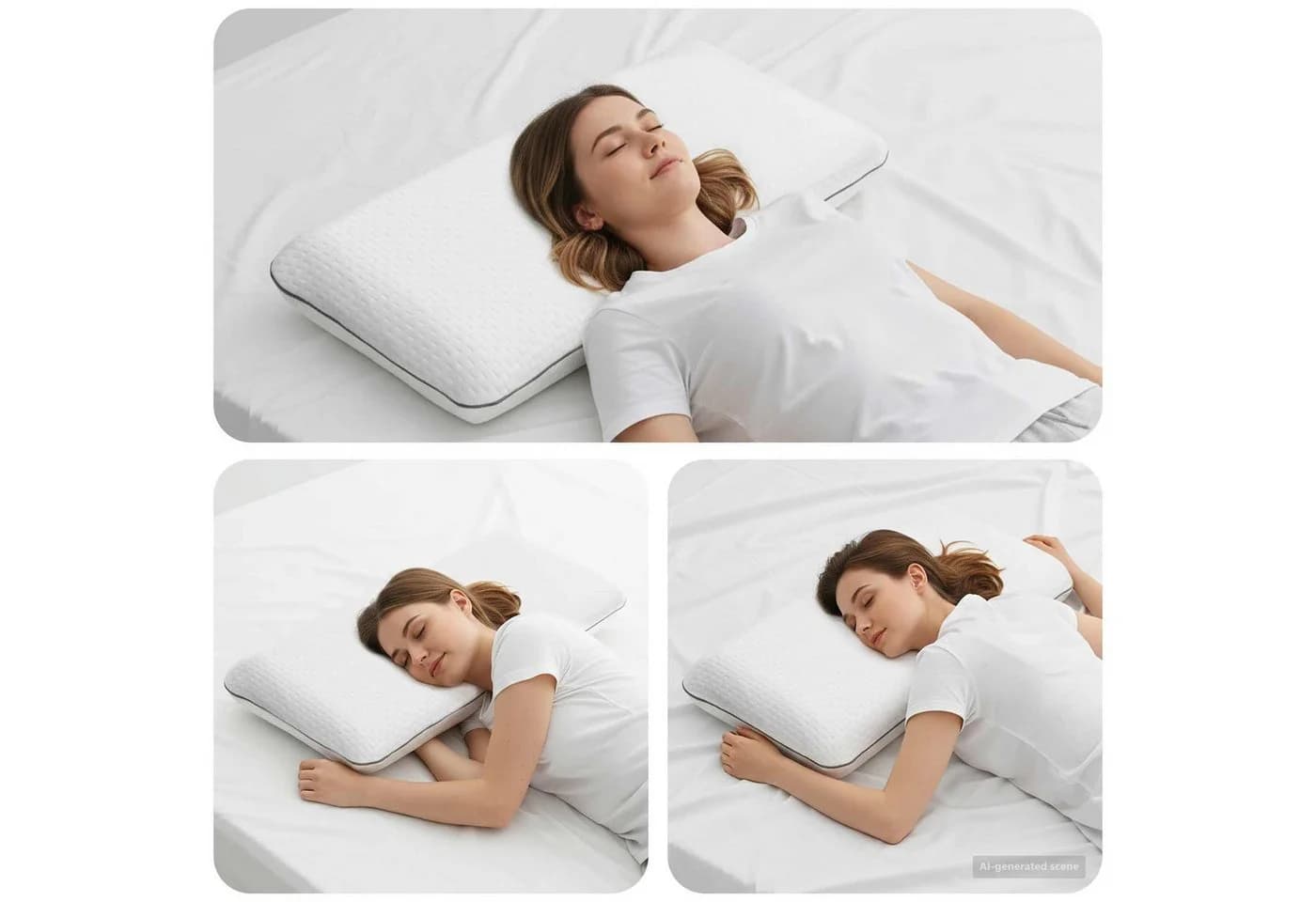 vidaXL Kopfkissen Weiß Memory Foam mit Kühlgeltechnologie