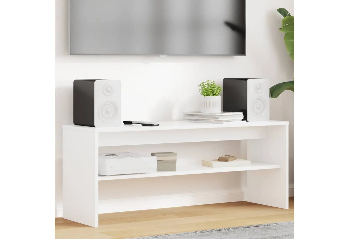 vidaXL TV-Schrank Weiß Holzwerkstoff