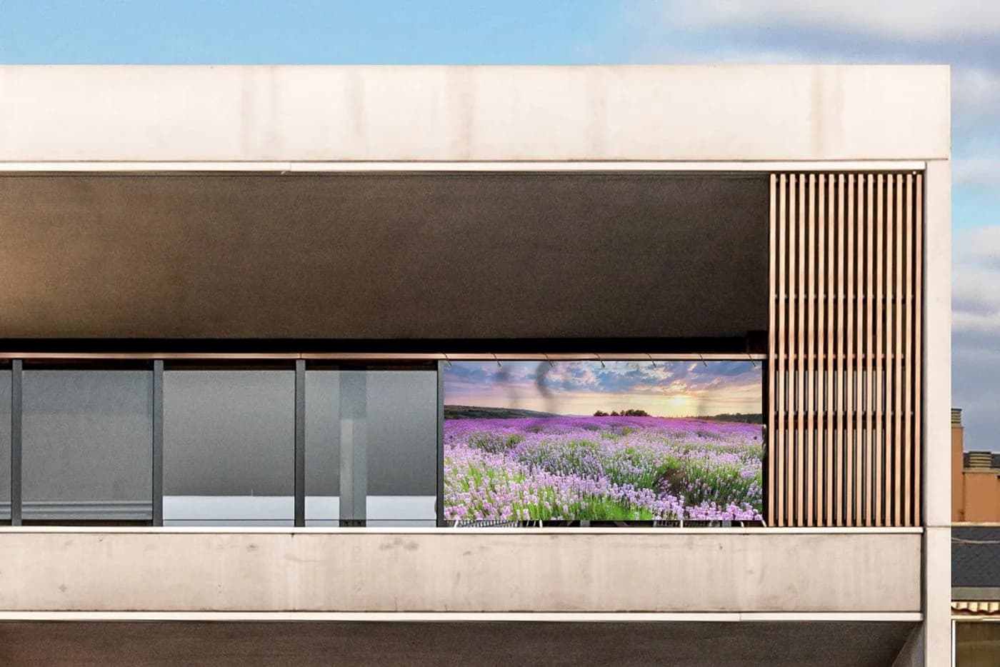 MuchoWow Balkonsichtschutz Blumen Design PVC Windschutz