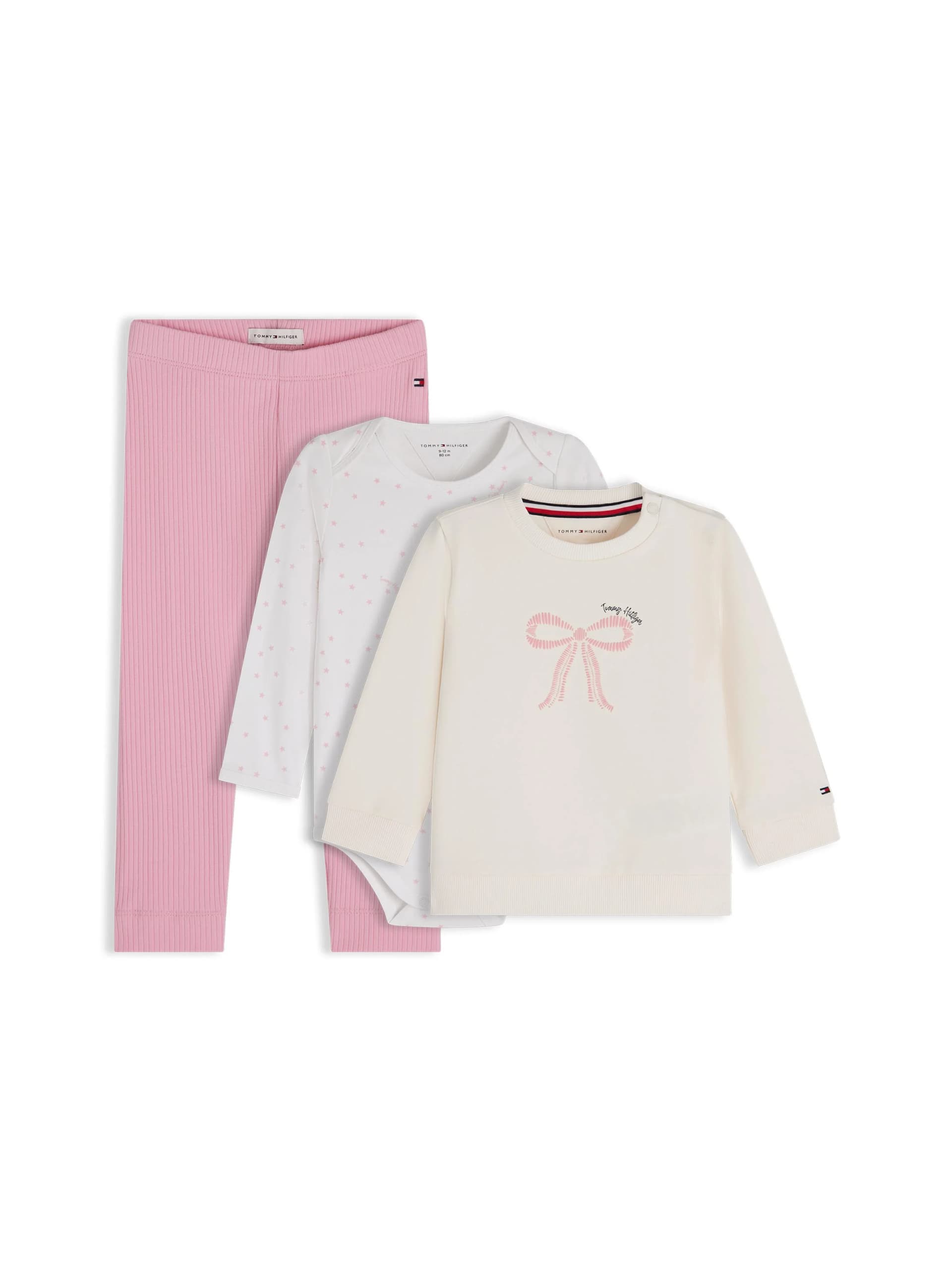 Tommy Hilfiger Neugeborenen-Geschenkset Pink Jersey Set