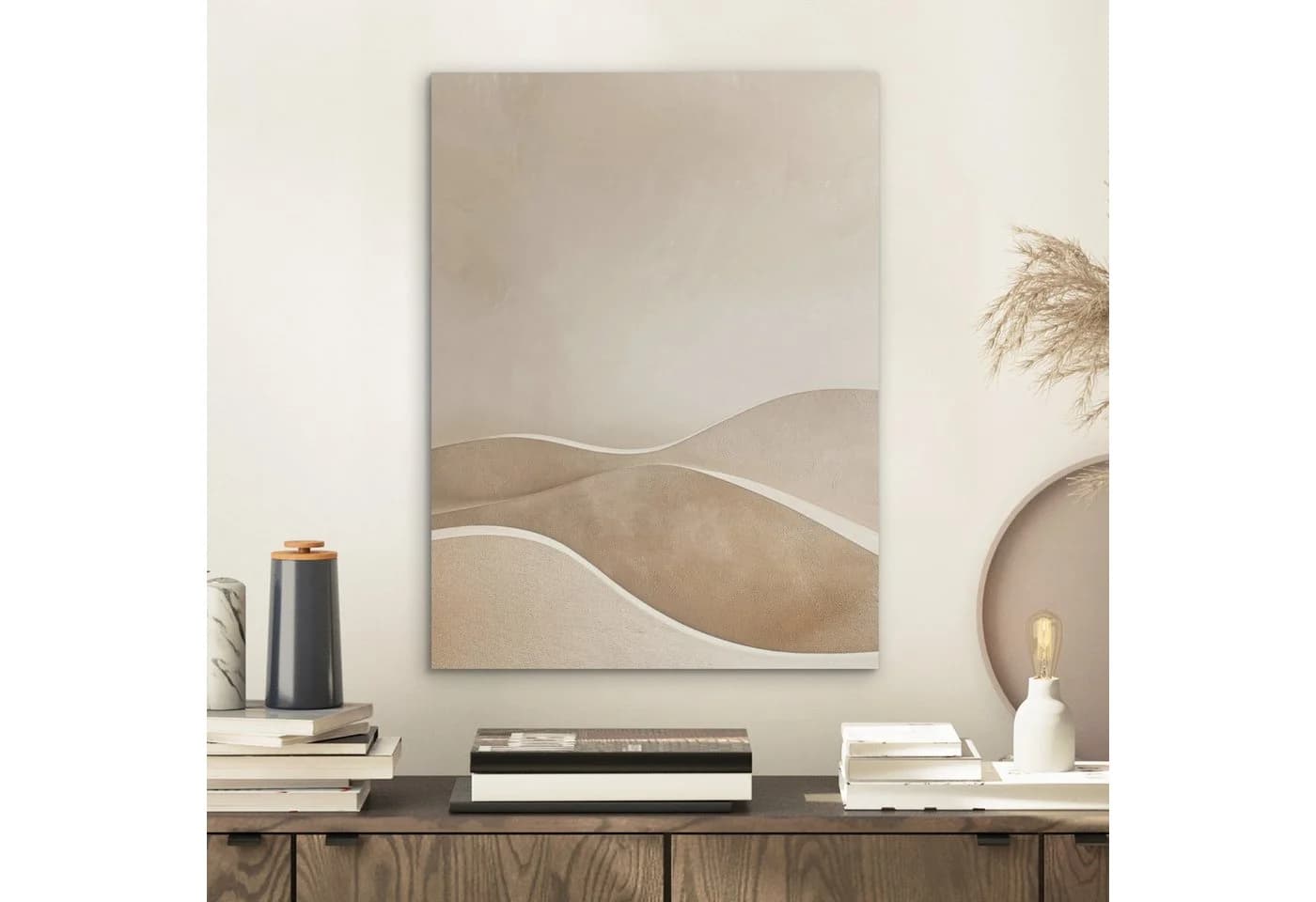 MuchoWow Akustikbild Beige Abstrakt Modern 30x40 cm