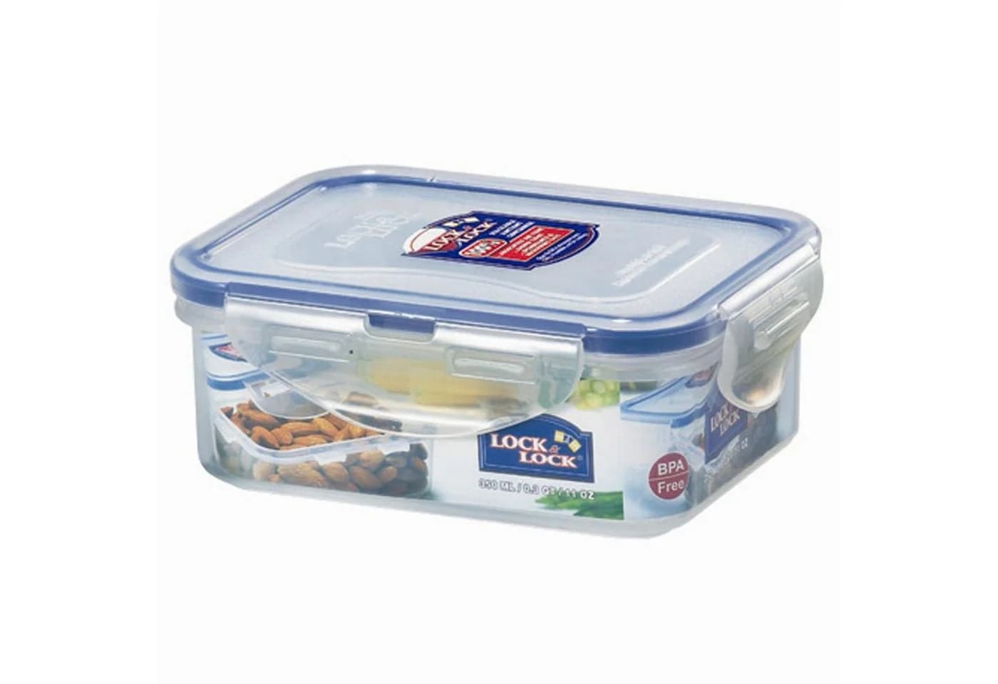 LOCK & LOCK Vorratsdose rechteckig 0,35 l Kunststoff transparent