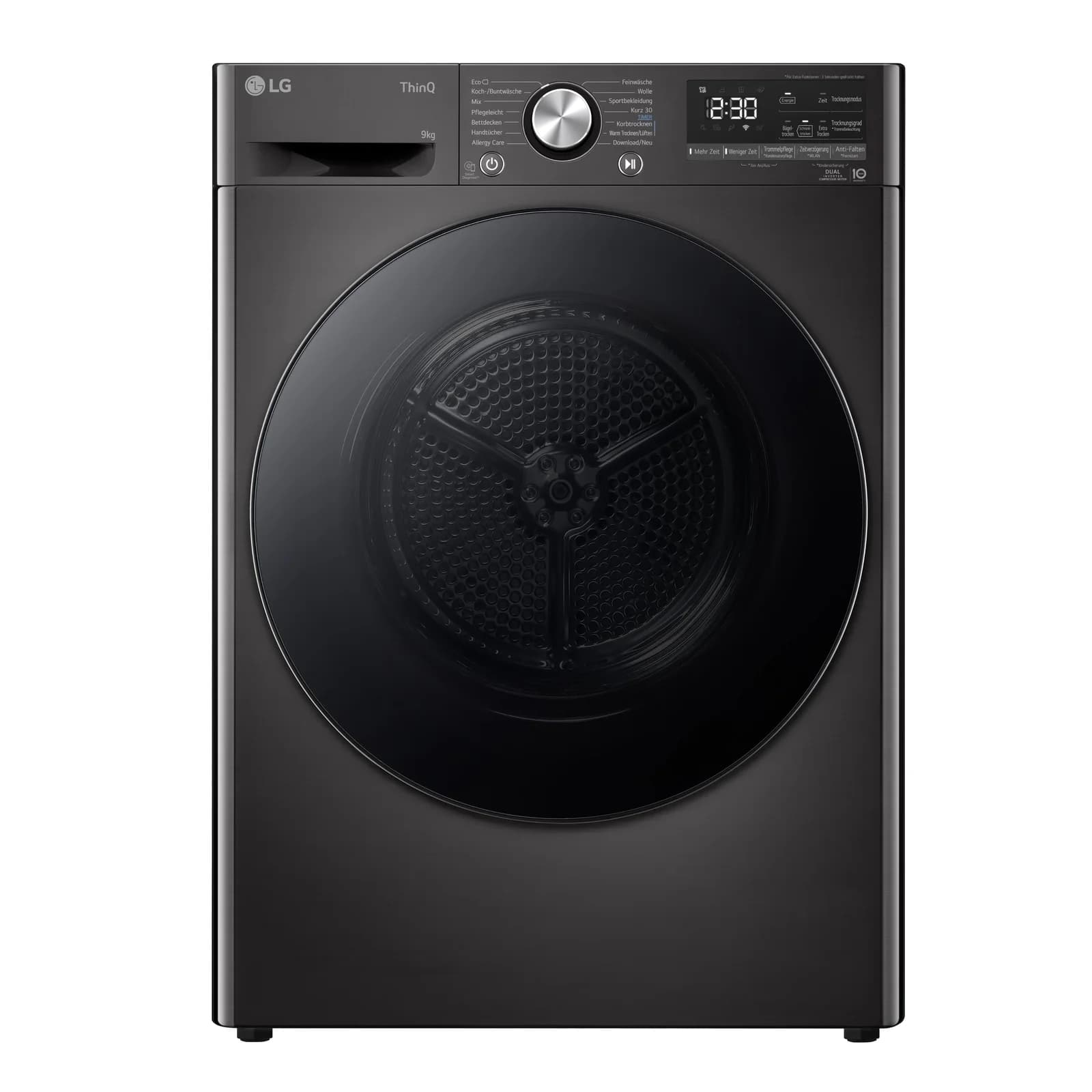 LG Wärmepumpentrockner RT90V9W Schwarz Dual Inverter