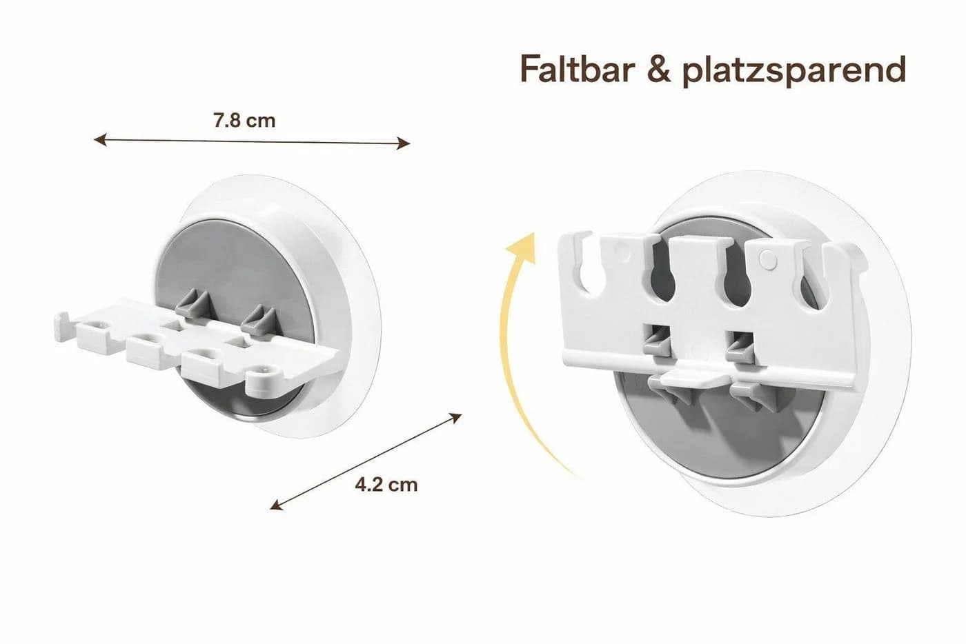FOUORTUNATE-BEE Zahnbürstenhalter Wand selbstklebend 2er Set