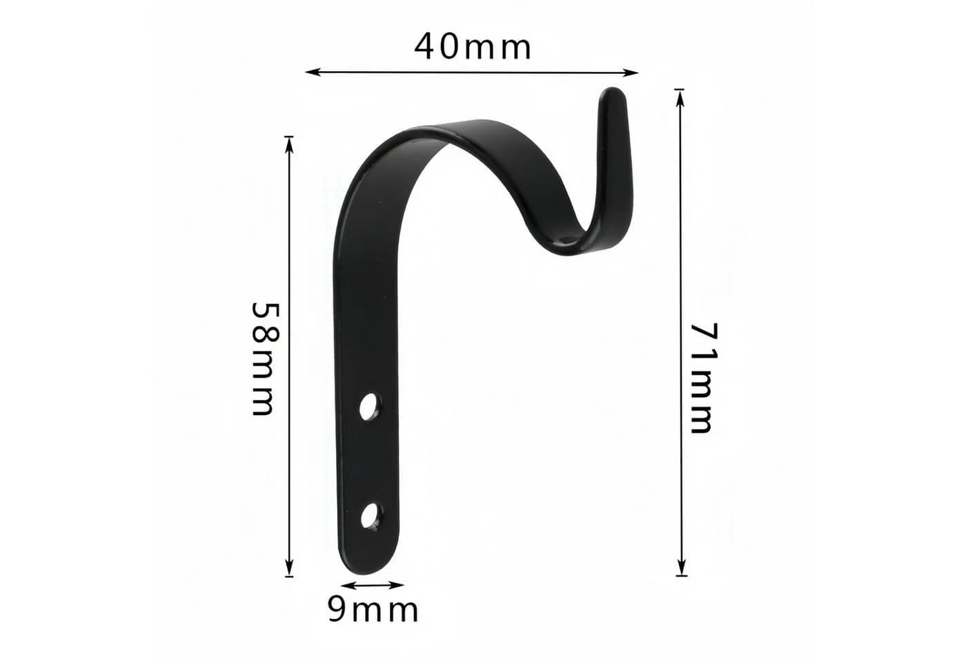 FOUORTUNATE-BEE Türhaken 4er Set Pflanzenhaken Metall S-Form