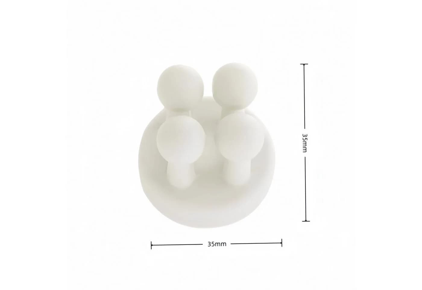 FOUORTUNATE-BEE Zahnbürstenhalter Silikon 4-teiliges Set Selbstklebend Weiß