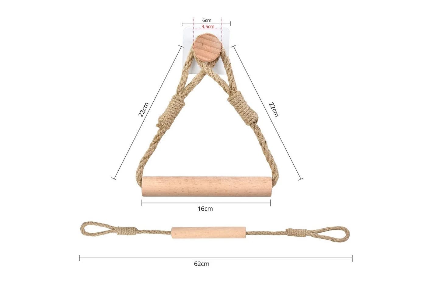 FOUORTUNATE-BEE Toilettenpapierhalter Boho Makramee ohne Bohren