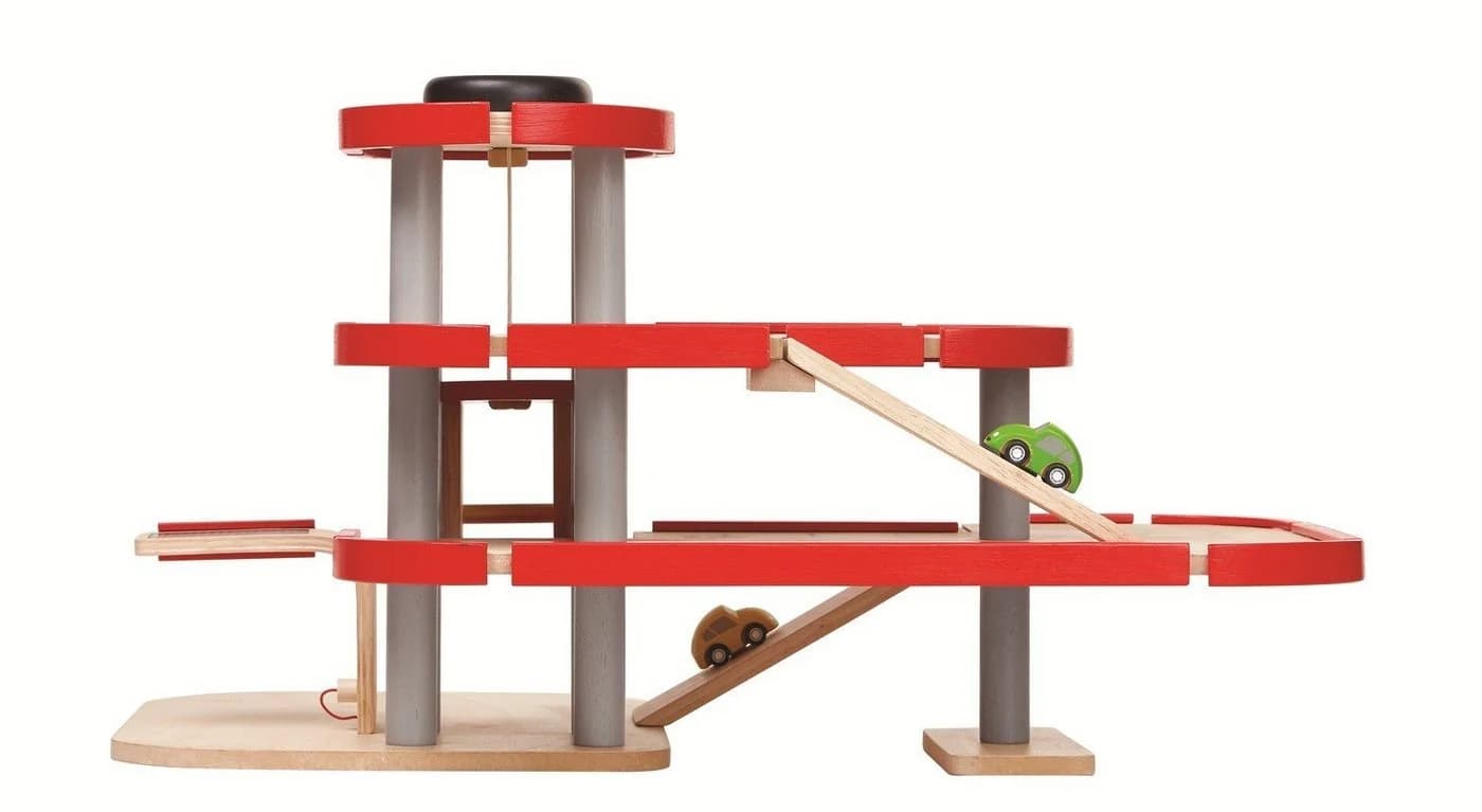 Plantoys Spiel-Parkgarage Parkhaus groß Bunt
