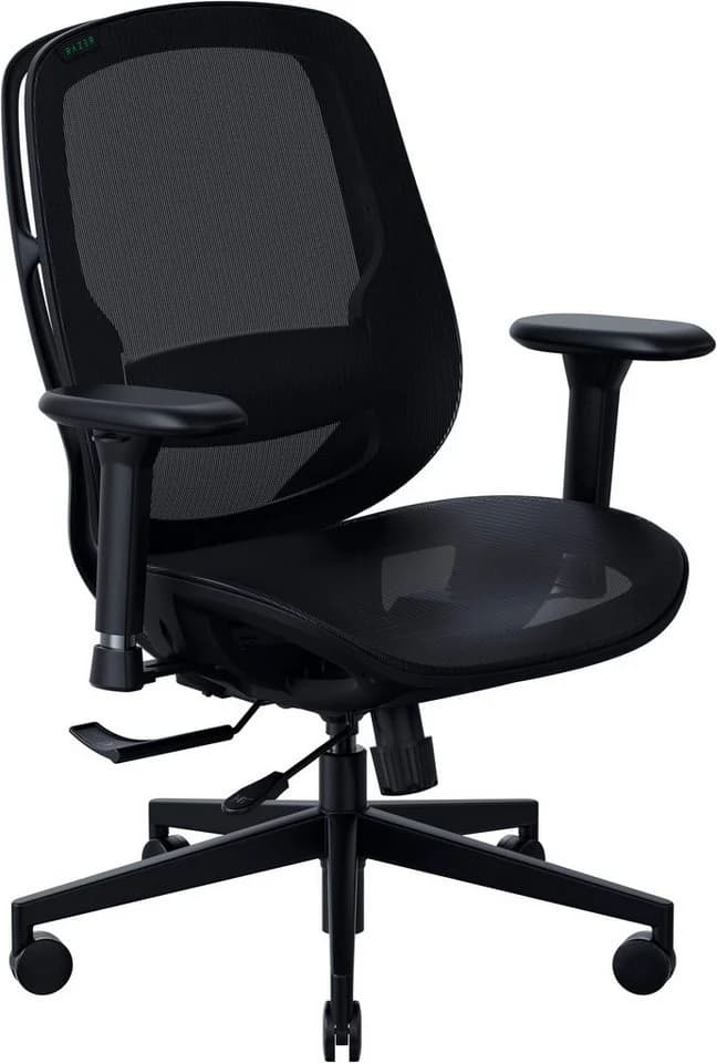 RAZER Gaming-Stuhl Fujin Schwarz Netzstoff mit Lordosenstütze
