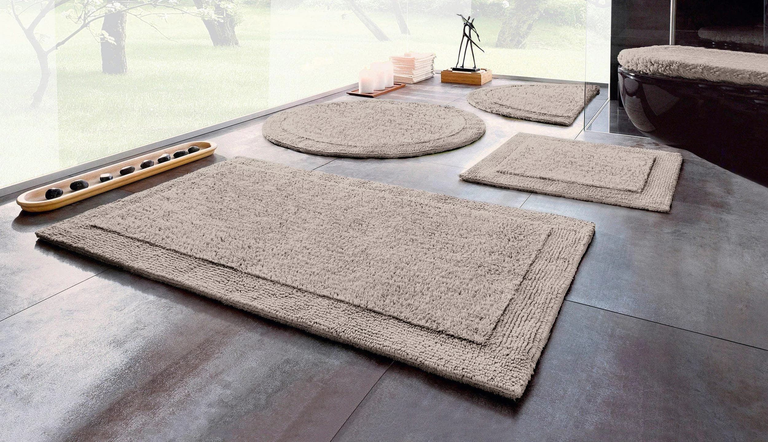 OTTO HOME Badematte Kapra Silber Baumwolle 60x100 cm