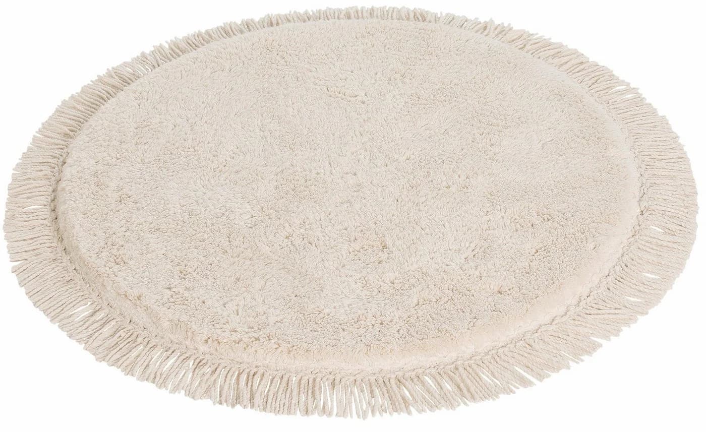 OTTO home Badematte Finca Beige Rund Bio-Baumwolle