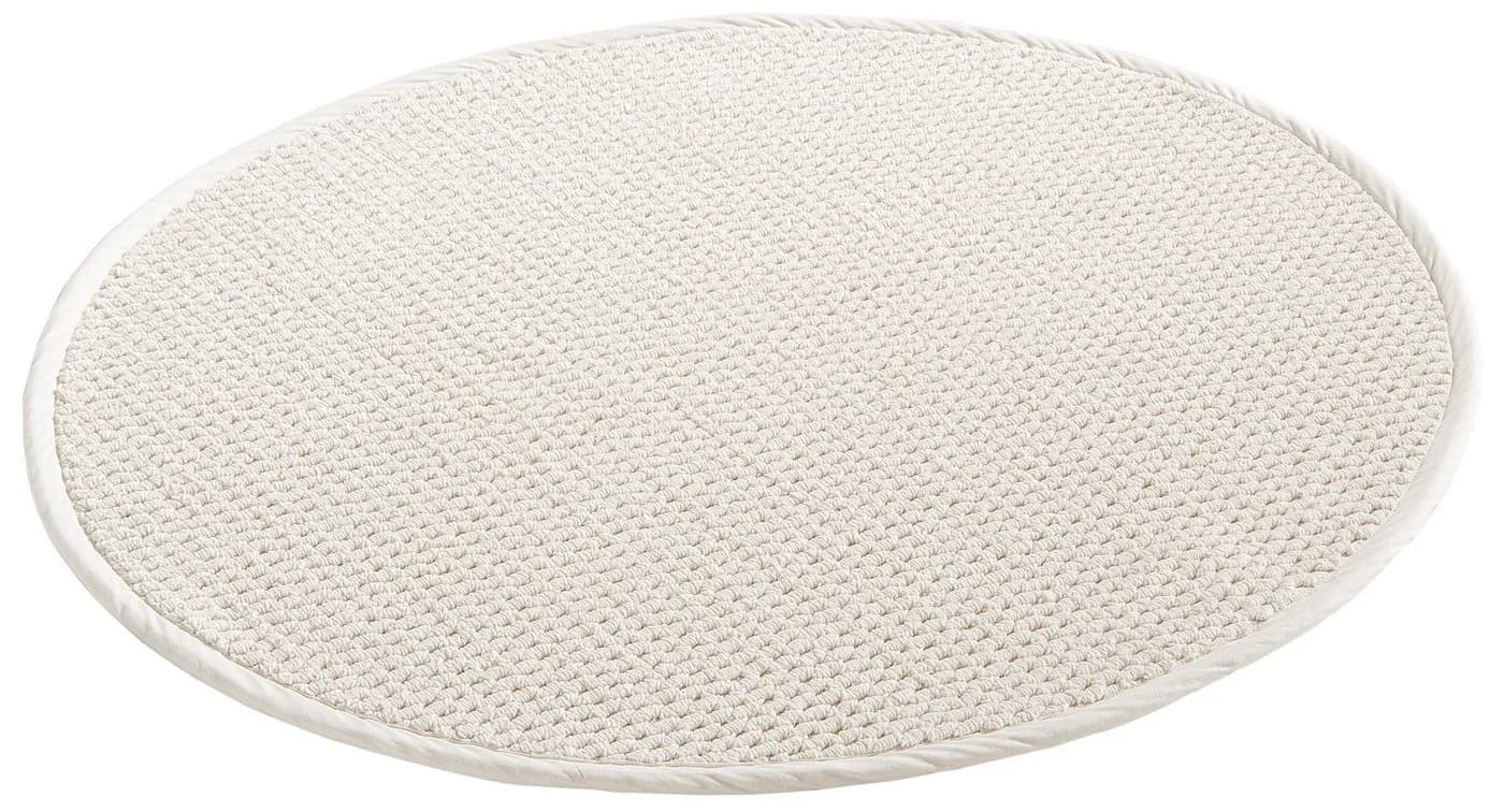 OTTO home Badematte Dalia Rund Beige 75cm Baumwolle