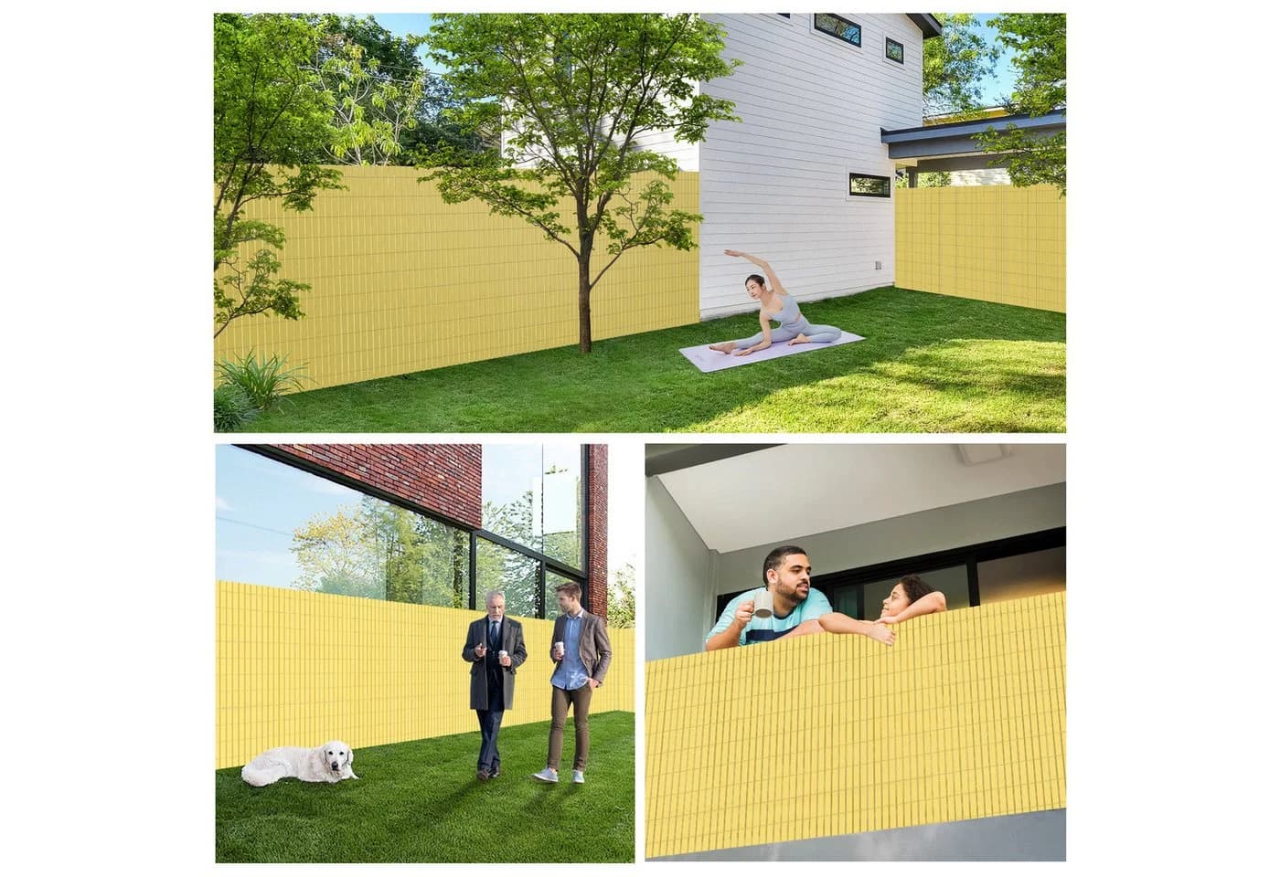 Ferghana PVC Sichtschutzmatte Blickdicht UV-beständig Kürzbar