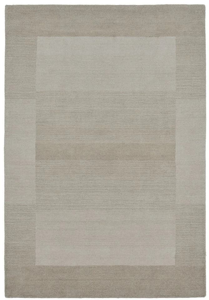 THEKO Gabbeh Super Wollteppich Handgewebt Beige Meliert