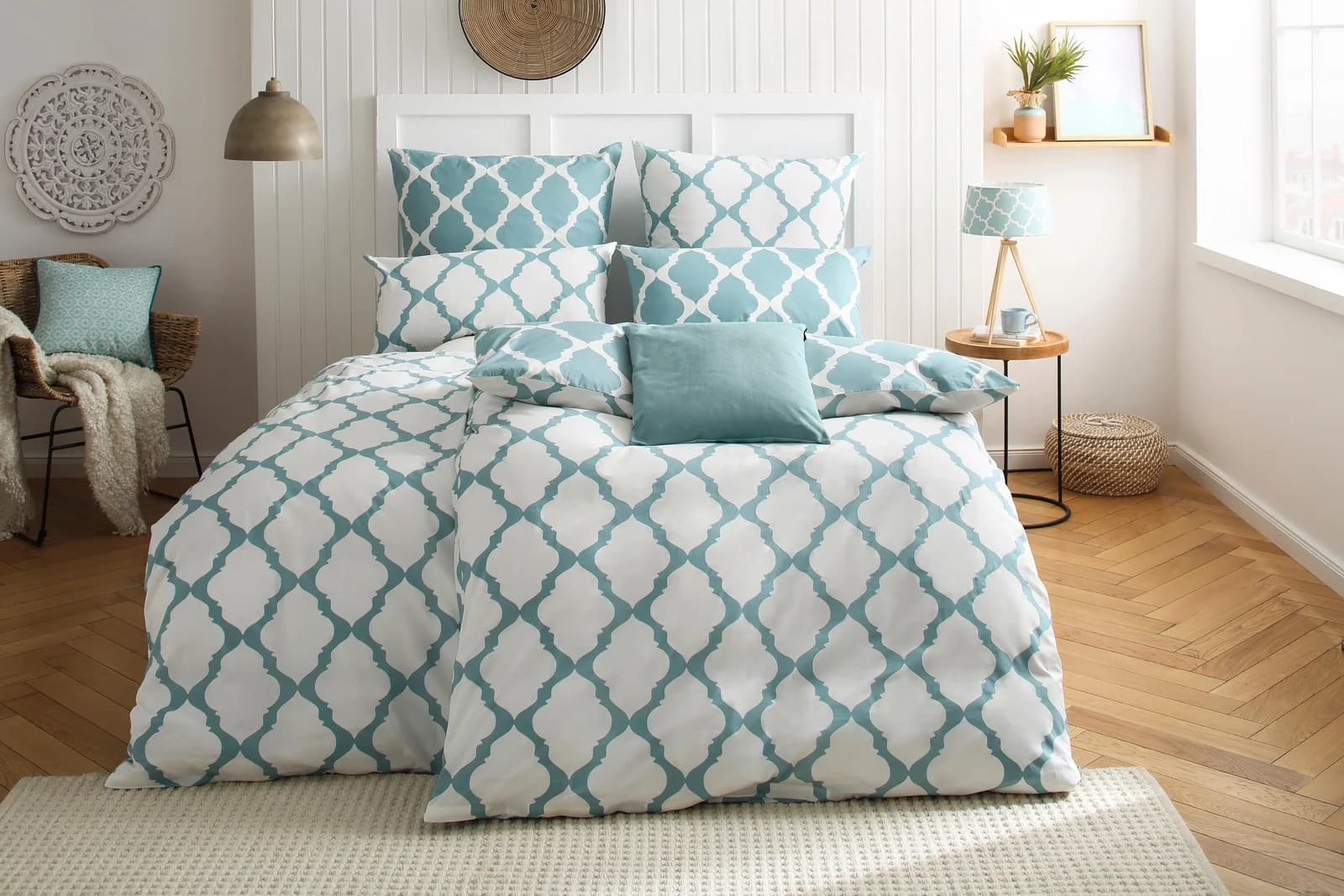OTTO home Wendebettwäsche Alba Landhausdesign Baumwolle
