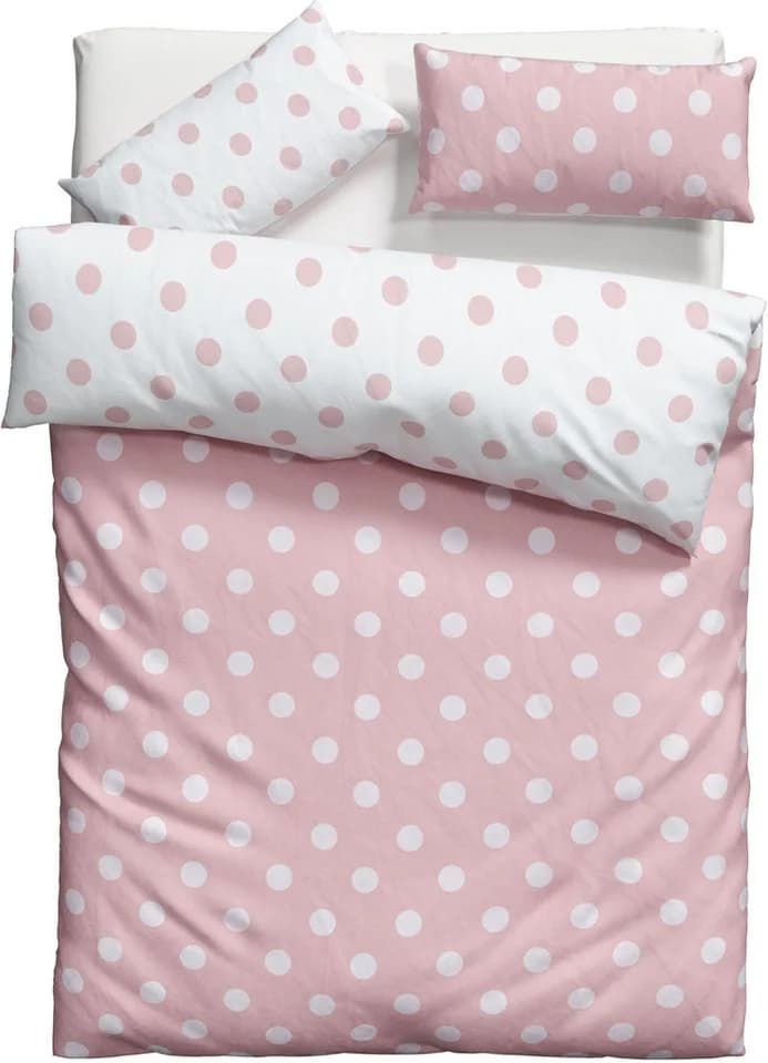 OTTO HOME Wendebettwäsche Dots Rosa Gepunktet