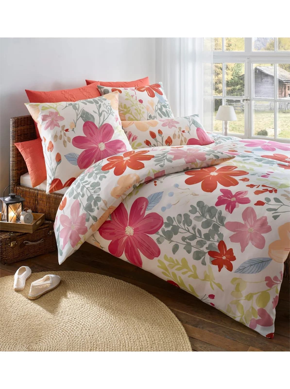 Bettwäsche HEINE HOME Gr. 3, pink, Mako-Satin, 100% Baumwolle