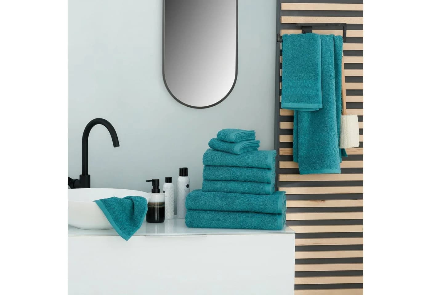 OTTO HOME Handtuch Set Regona 10-tlg. Petrol Frottee