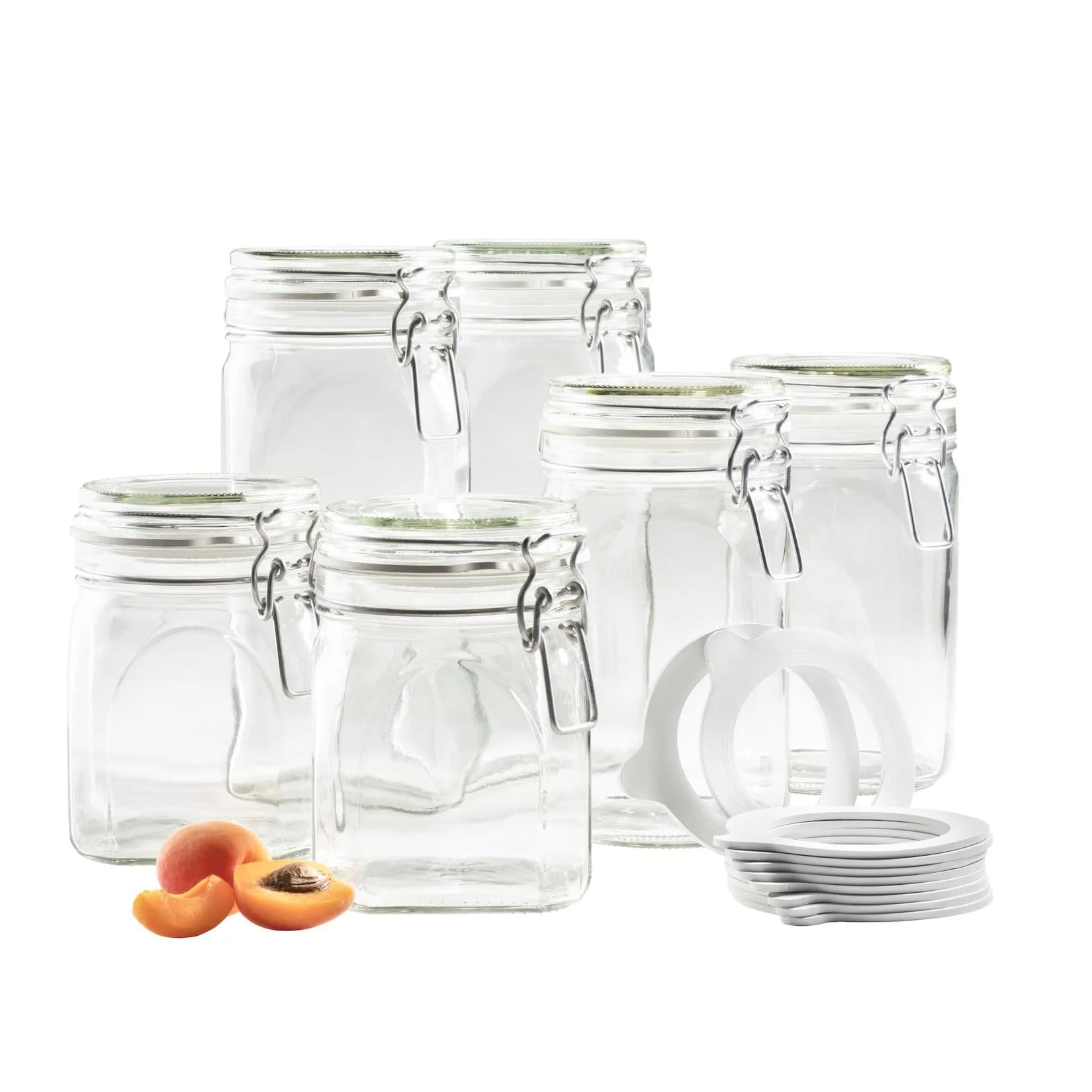 Mäser Gothika Vorratsglas-Set mit Deckel, Glas Transparent