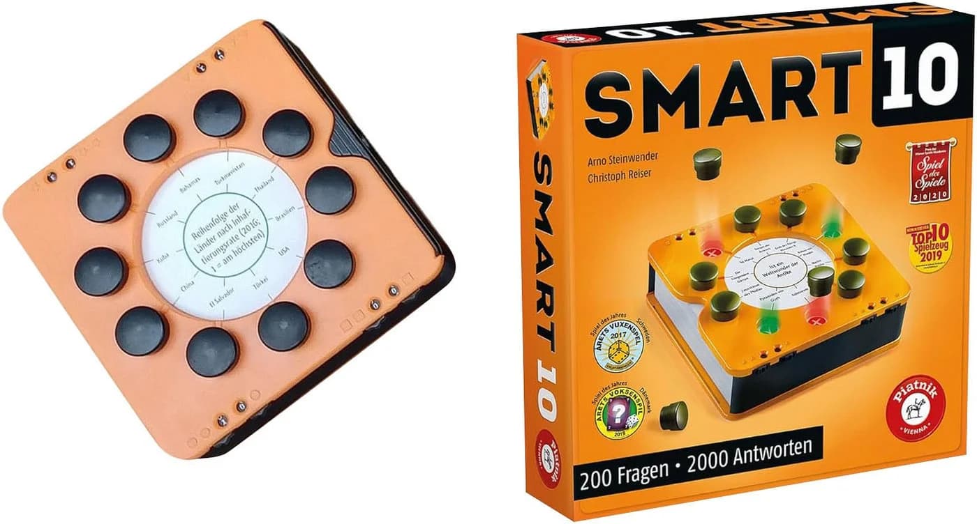 Piatnik Spiel Smart 10 Quizspiel Bunt Reisetaugliche Box