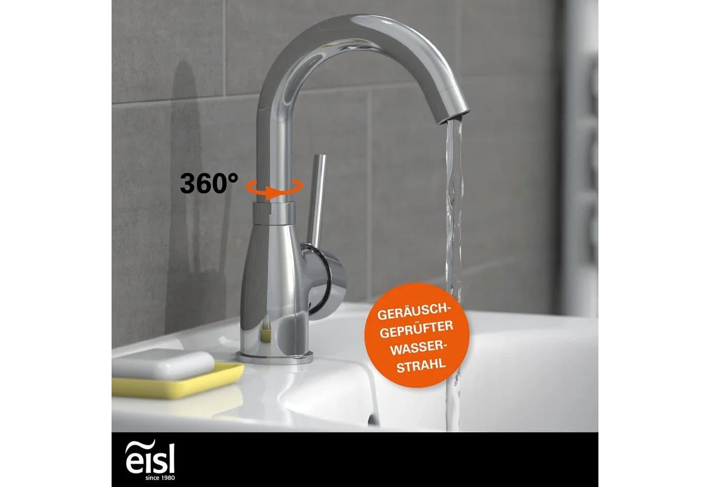 Eisl Waschtischarmatur Futura Niederdruckarmatur mit Cold-Start Technik
