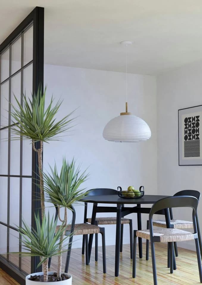 EGLO Hängeleuchte Summerhill Japandi-Stil Metall Holz Papier