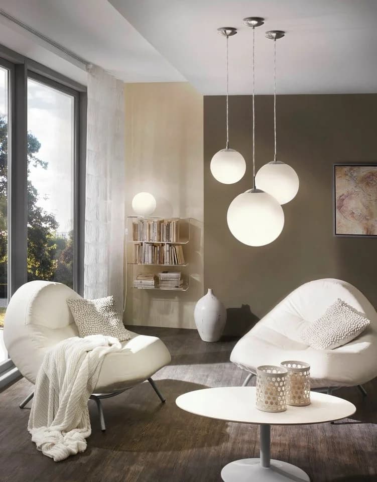 EGLO Tischleuchte RONDO Weiß Metall Glas E27