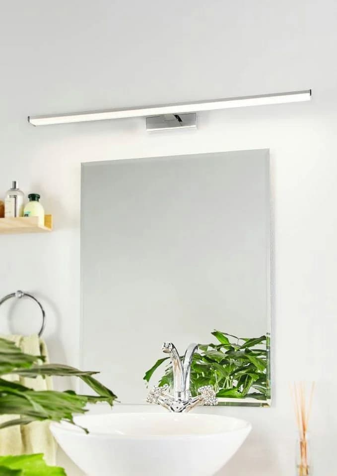 EGLO Spiegelleuchte PANDELLA LED Neutralweiß Chrom Silber Aluminium