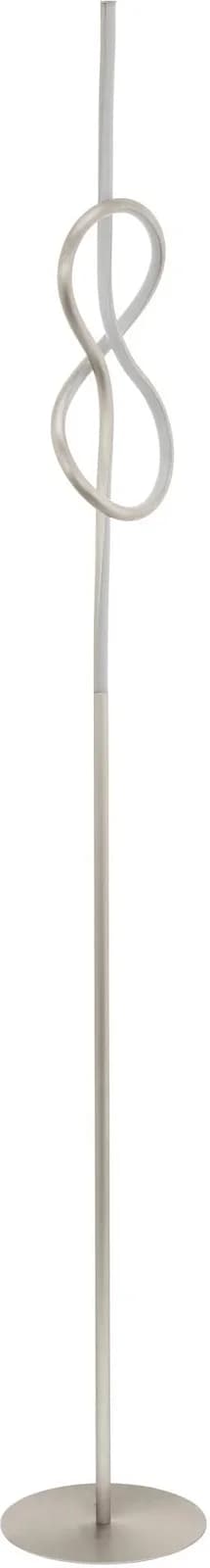 EGLO Stehlampe NOVAFELTRIA LED Warmweiß Stehleuchte Nickel-Matt Weiß