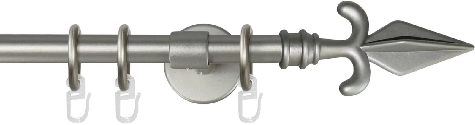 Gardinenstange GARESA 'RUSTIKA' silber 100cm