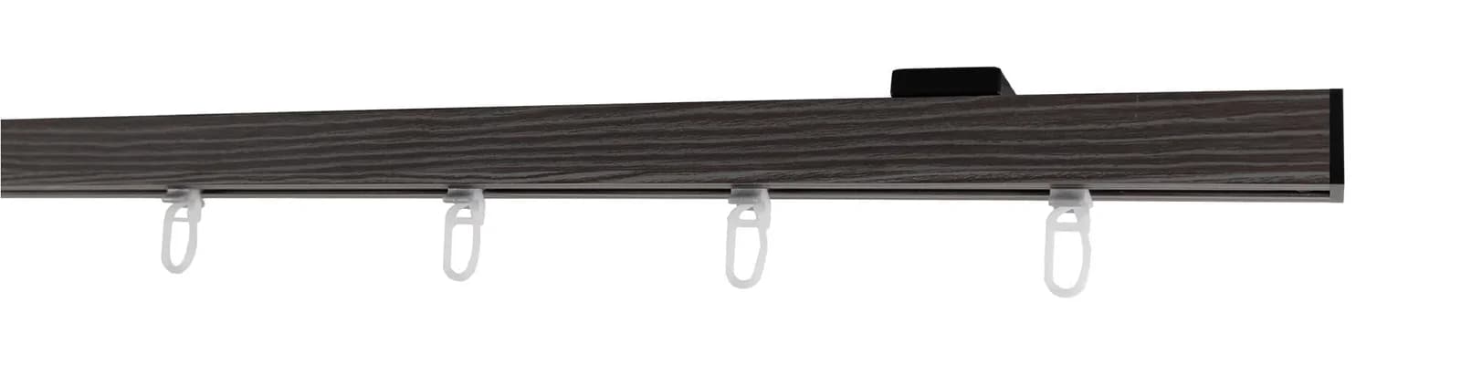 GARESA Finn Deckenmontage Gardinenstange Grau Schwarz 370cm
