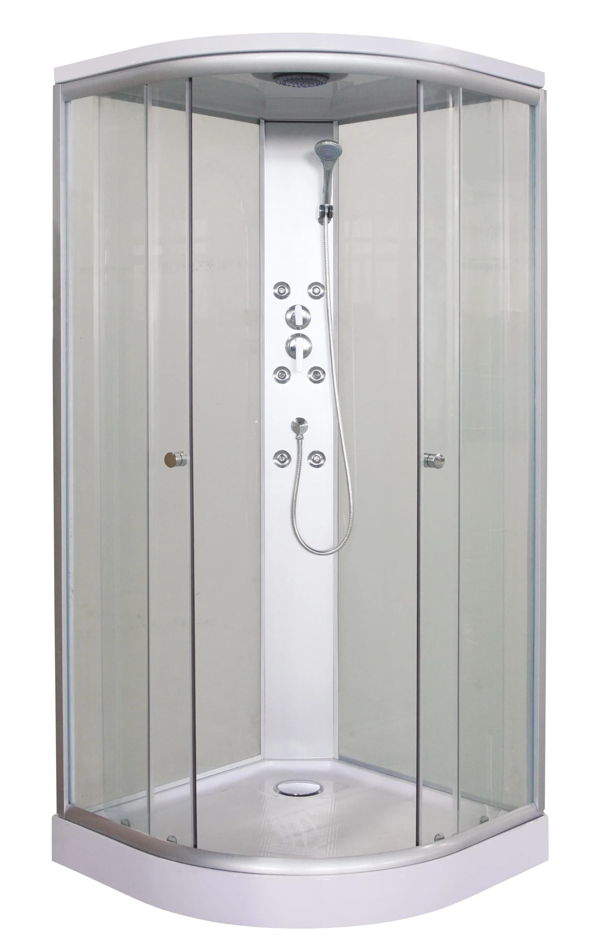 SANOTECHNIK Komplettdusche RELAX 1 Weiß Silber Matt