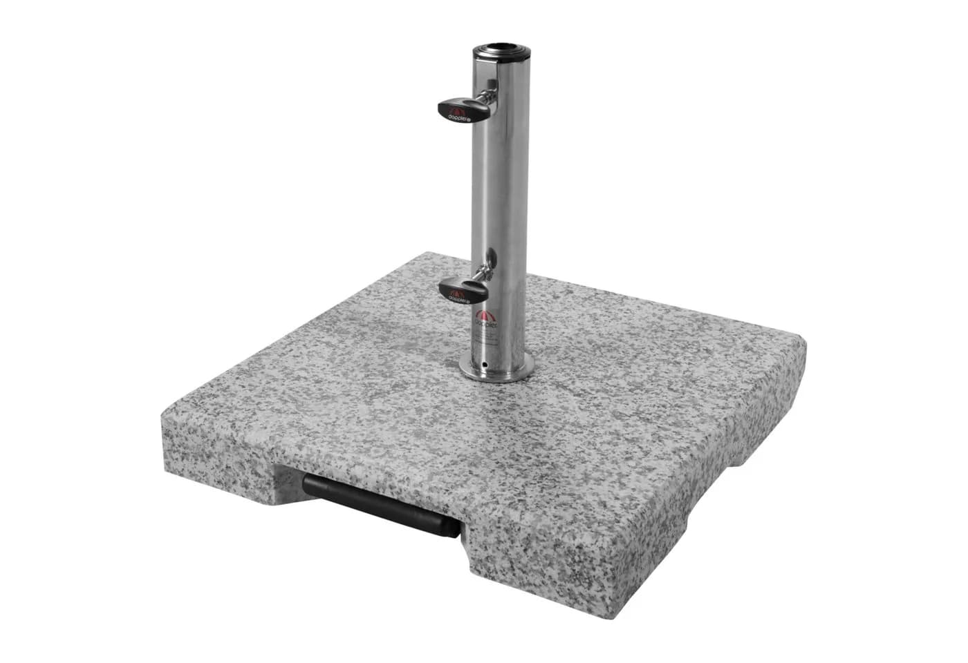 Doppler Schirmhalter Active Trolley Granitsockel 30kg Grau Edelstahl