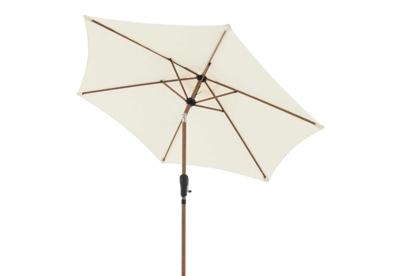 doppler Sonnenschirm City Wood Holzoptik Ø250cm mit Kurbel