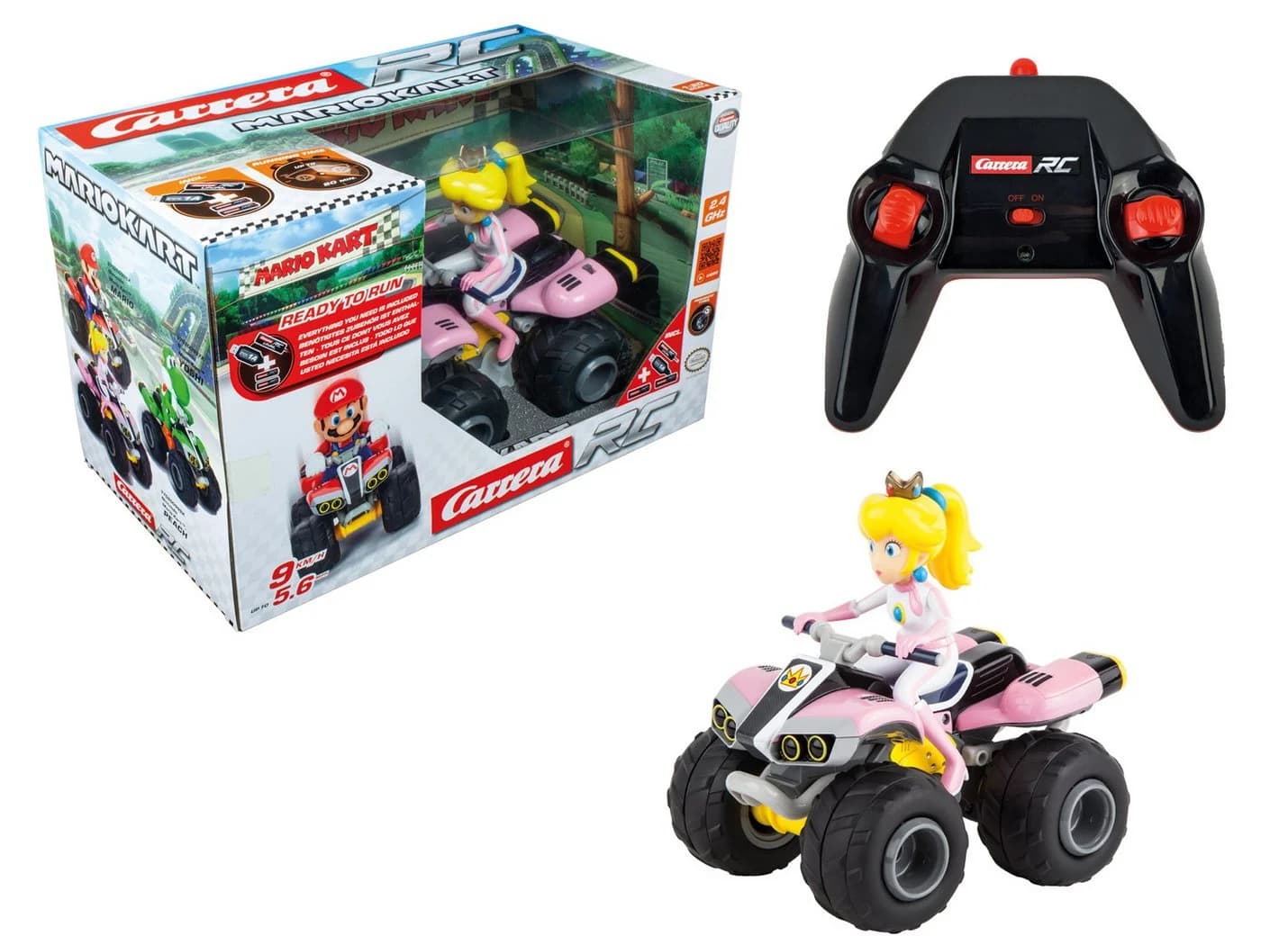 Carrera RC Mario Kart Peach Quad 2,4GHz Pink
