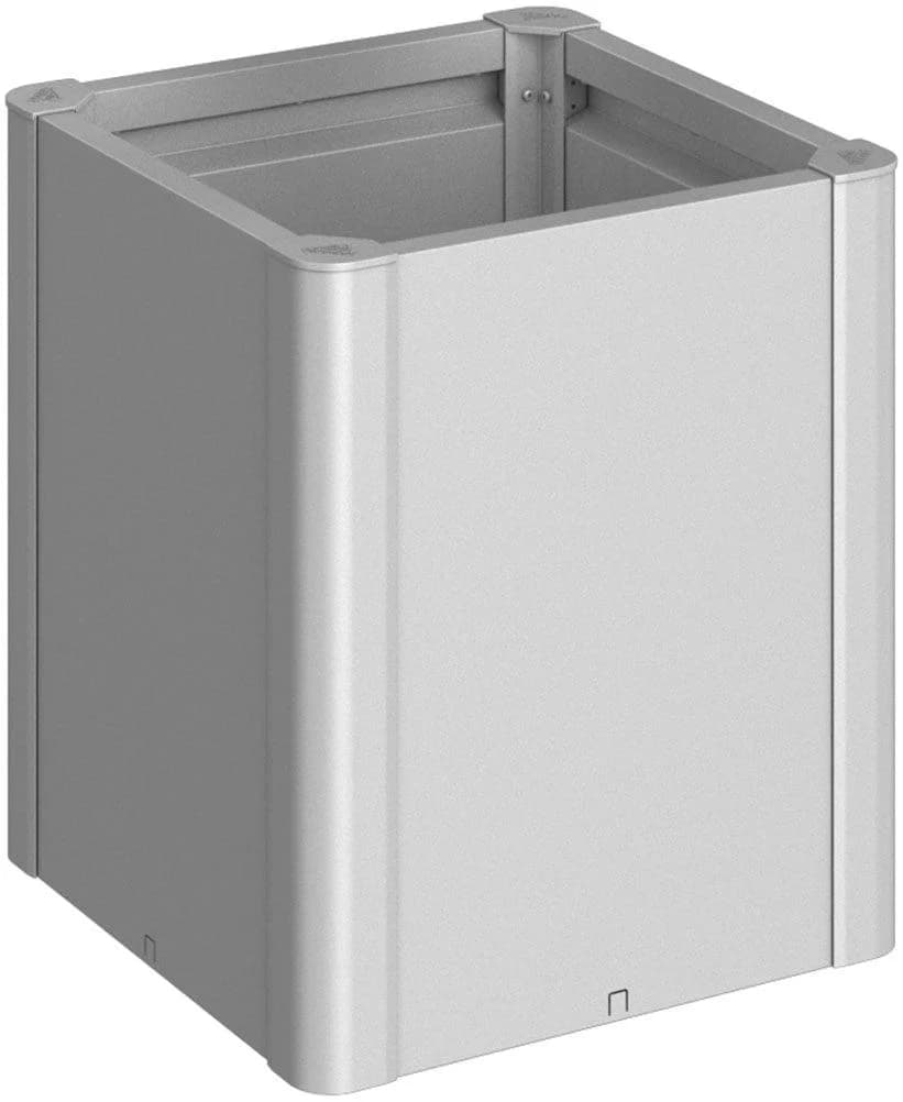 BioHort Hochbeet Belvedere Midi 0,5x0,5 Silber Metall