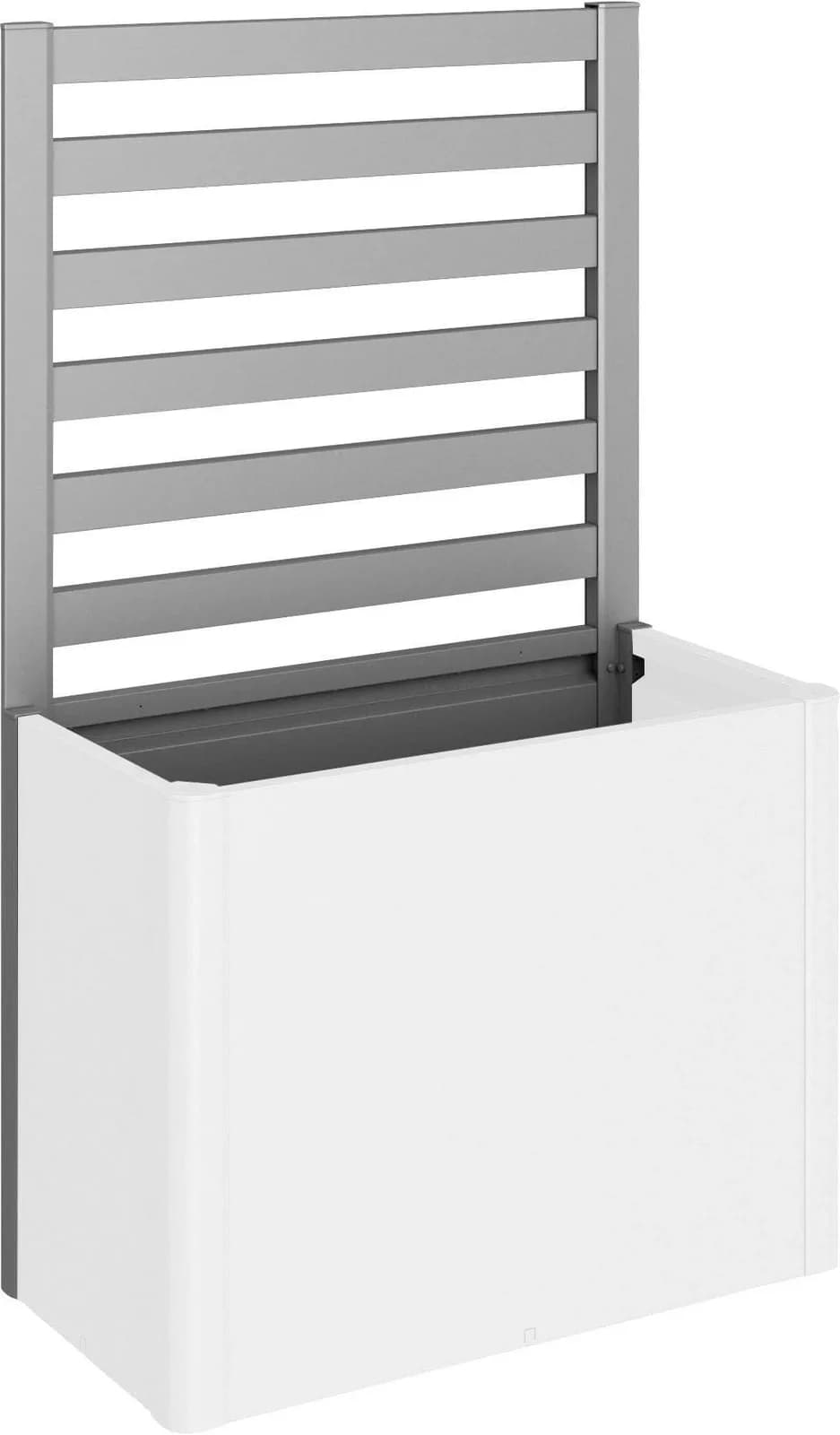Rankgitter BioHort Quarzgrau-Metallic Stahlblech