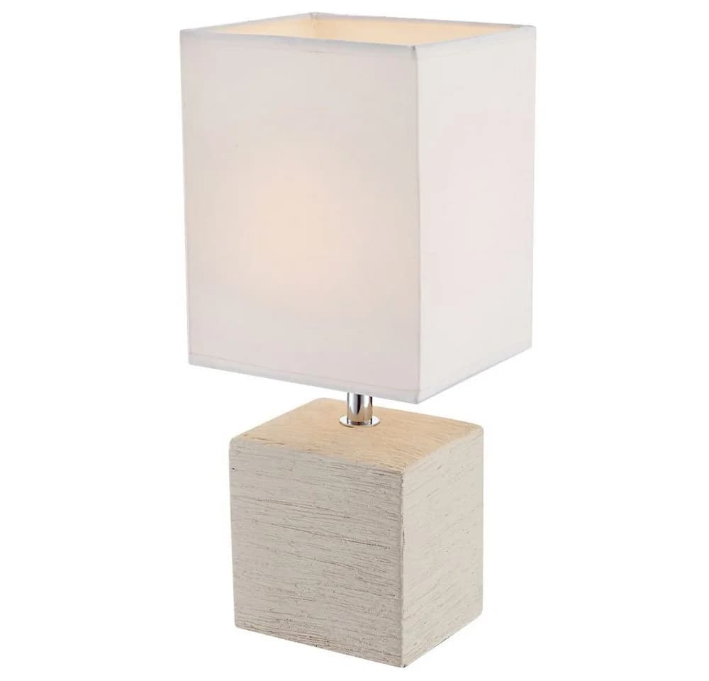 GLOBO LIGHTING Tischleuchte Keramik Beige