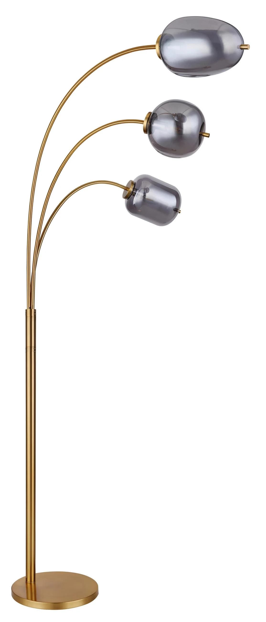 Stehleuchte Blacky I max. 40 Watt Metall Messingfarben